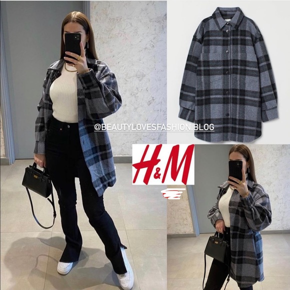 H&M shirt jacket shacket - Picture 2 of 15